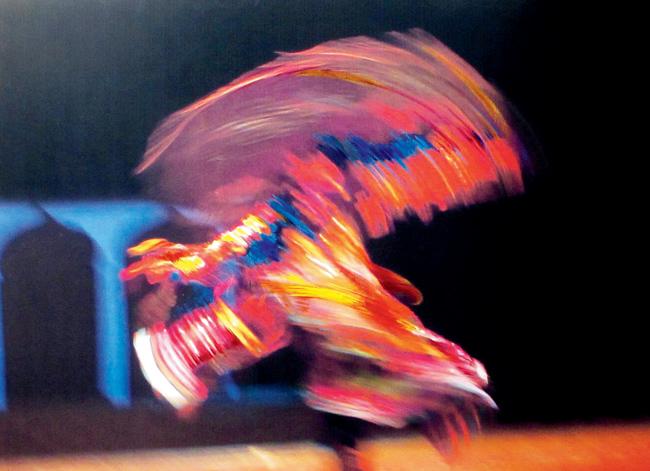 Swirling Costume: This is a tribal dancer’s rhythm captured in colours and movements