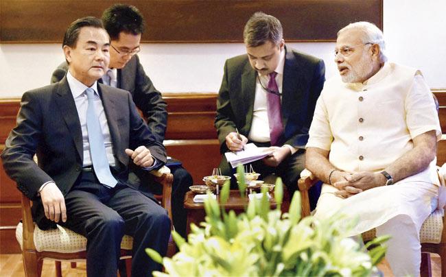 The visit of Chinese Foreign Minister Wang Yi to India this week, so early in the Modi innings, is a good sign as both leaderships seem anxious to be able to better deal with the many challenges ahead.Pic/PTI