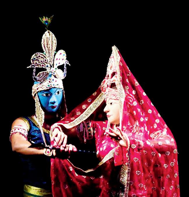 A stage performance based on Seraikela Chhau