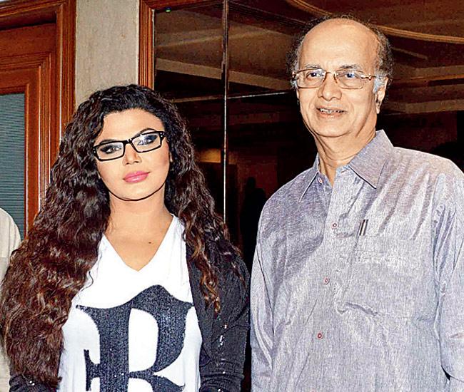 Rakhi Sawant and Dilip Prabhavalkar