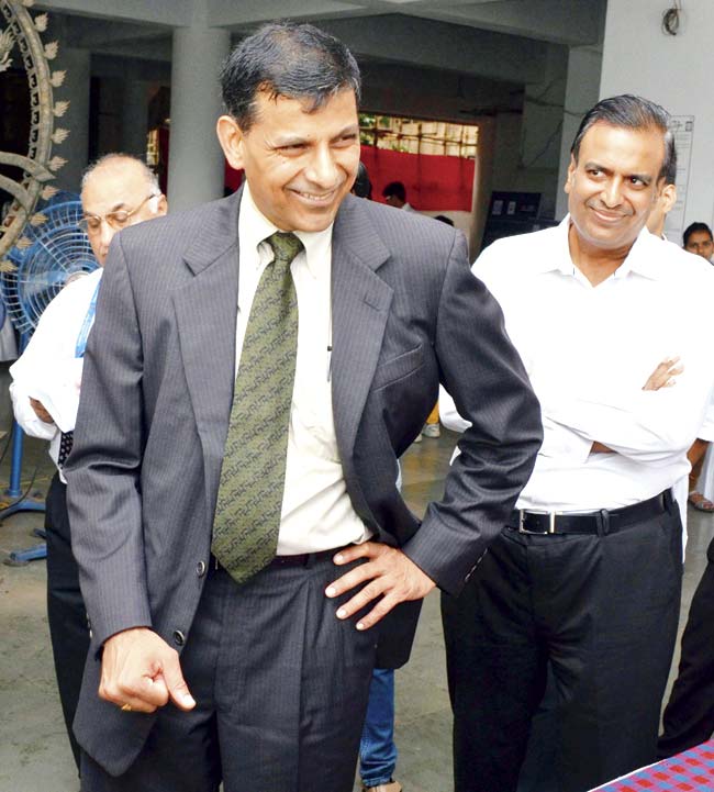 Raghuram Rajan could be the man of the moment as the RBI is set to conduct a review in the week. Pic/Abhishek Rane