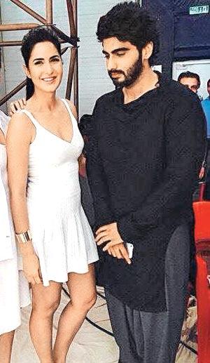 Katrina Kaif (left) and Arjun Kapoor