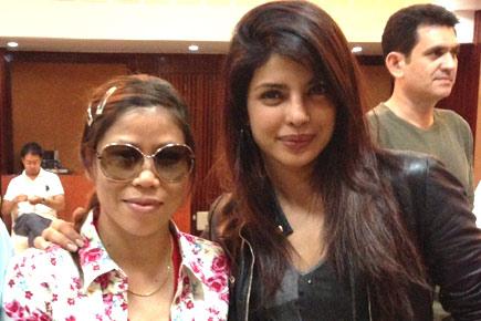 'Mary Kom' team cheers for real Mary Kom