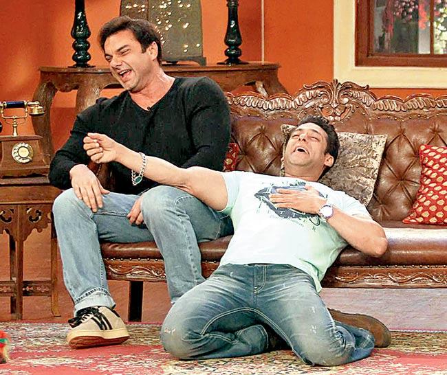 Salman Khan (right) laughed the loudest when Sohail recalled an anecdote that made fun of the Dabangg actor