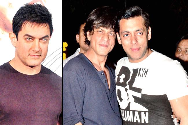 Aamir Khan, Shah Rukh Khan and Salman Khan