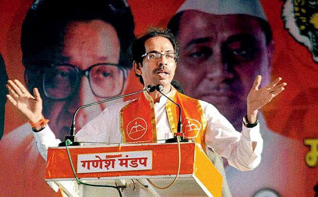 Ready for battle: Making a break from family tradition, Sena chief Uddhav Thackeray expressed his ambition to forget being a remote control like his father and take the electoral plunge with the intention of becoming chief minister. Pic/PTI