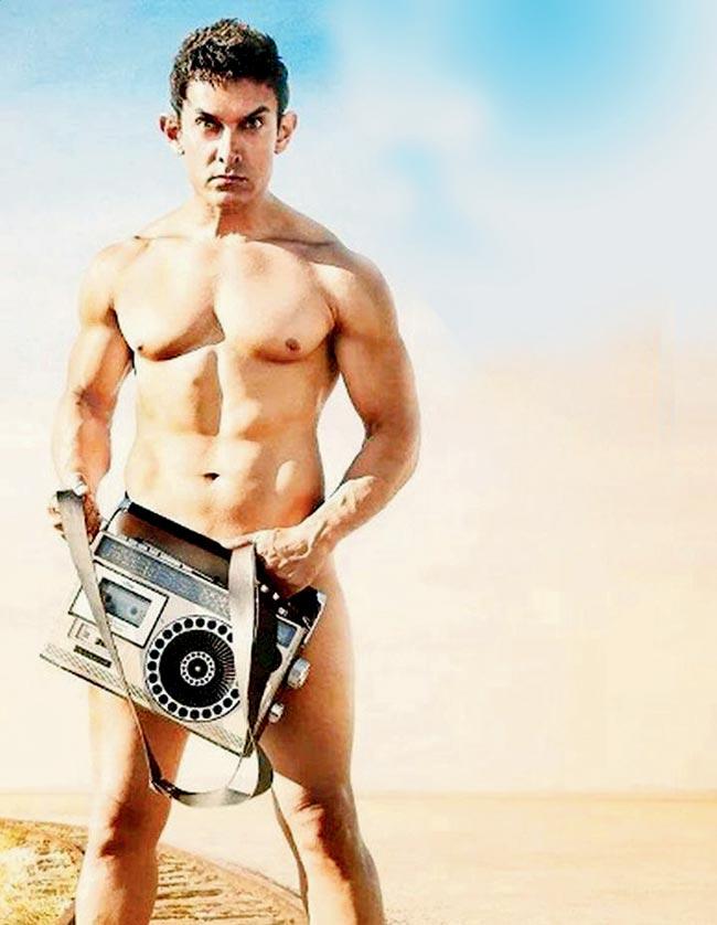 The controversial picture of Aamir Khan on the poster of PK