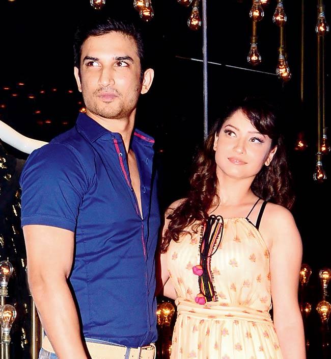 Sushant Singh Rajput with Ankita Lokhande