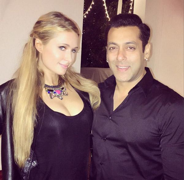Salman Khan and Mika party with Paris Hilton gift her a necklace