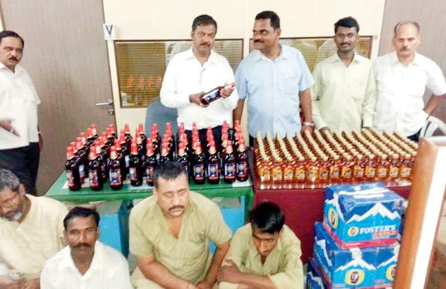 38 people were arrested in Mumbai for transporting alcohol during the dry period