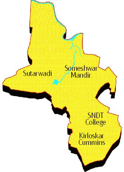 Kothrud map