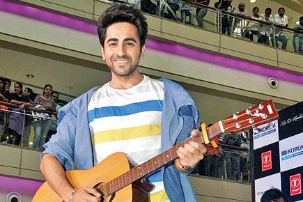 Spotted: Ayushmann Khurrana promoting his single