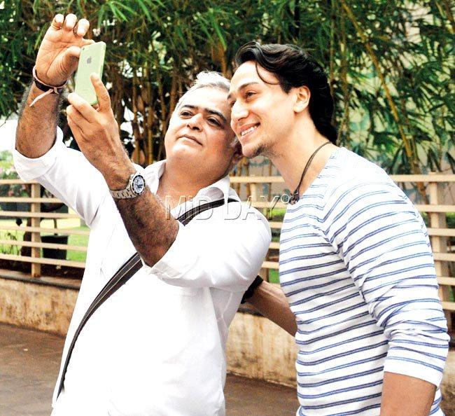 Hansal Mehta and Tiger Shroff take a selfie