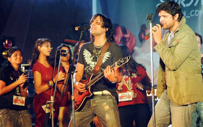 Bilal Maqsood and Faisal Kapadia during a gig in Mumbai. File Pic