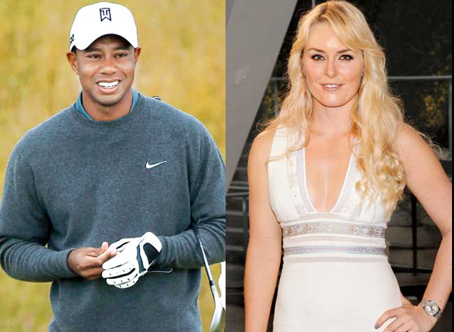 Lindsey Vonn (Pic/Getty Images) and Tiger Woods