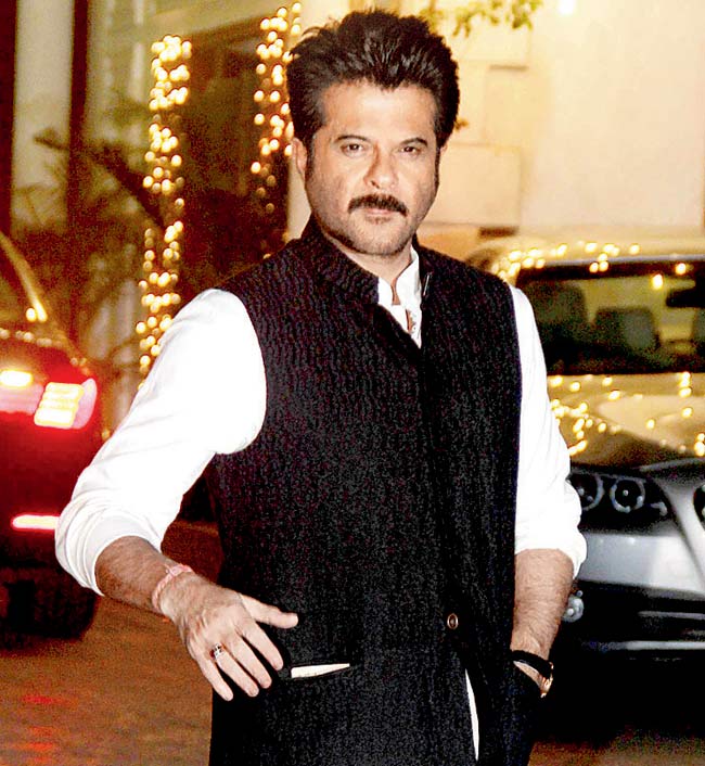 Anil Kapoor and (below) Raveena Tandon have already hosted Diwali parties at home