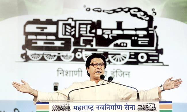 Since it first burst onto the Maharashtra political scene, the MNS, under the leadership of an aggressive Raj Thackeray, was seen as a credible alternative to the Shiv Sena. File pic
