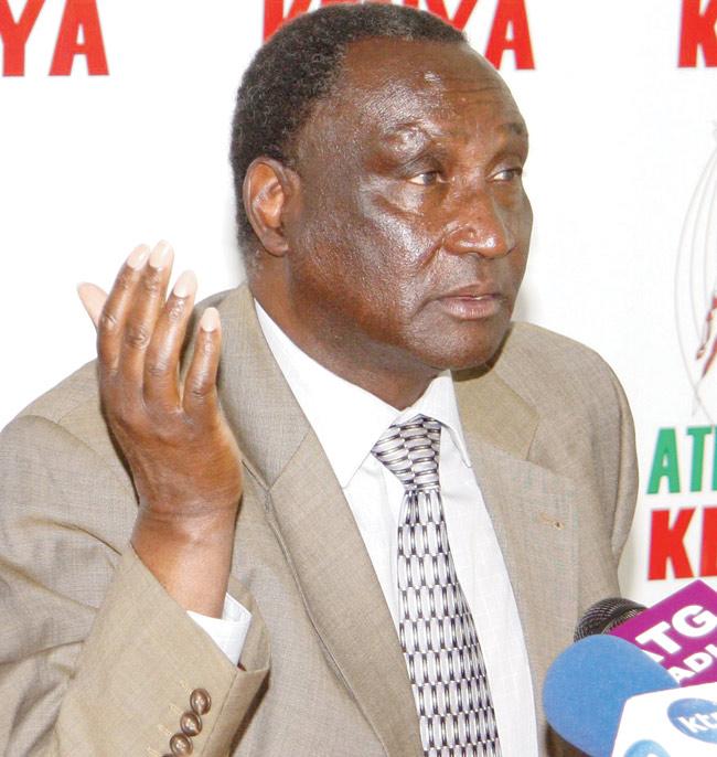 Athletics Kenya chief  Isaiah Kiplagat