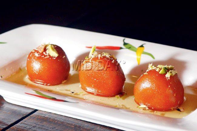The Gulab Jamun were served hot and tasted delicious