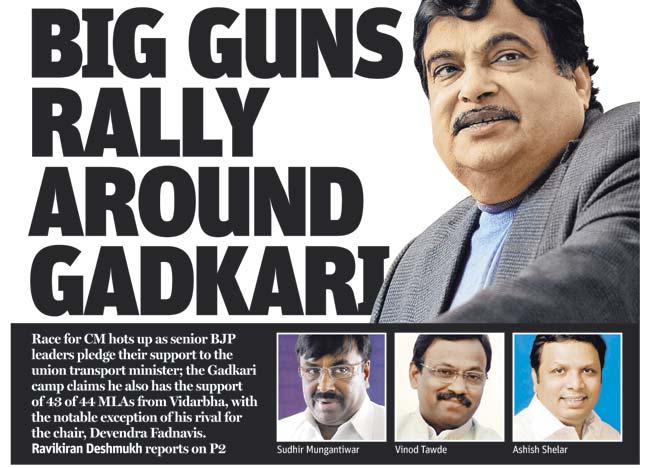 mid-day’s October 23 report on Gadkari’s show of strength in Nagpur
