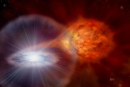 Astronomers produce first images of exploding stellar fireball
