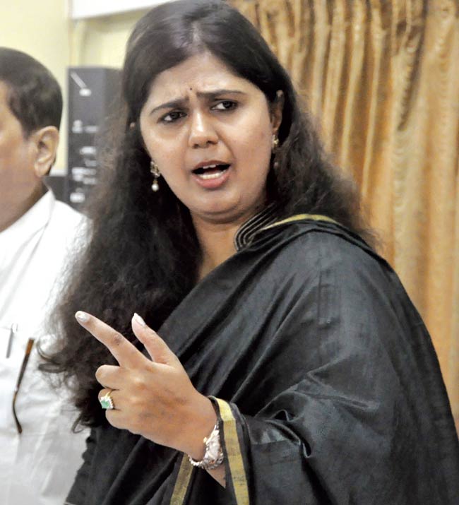 They also said they would support Pankaja Munde as the first woman CM of the state. File pics