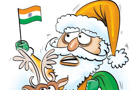 Santa's India visit