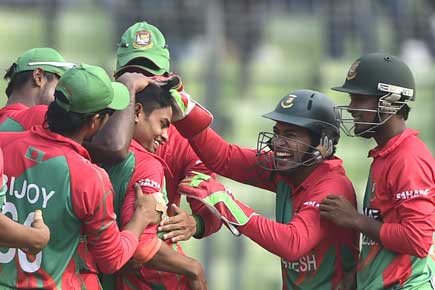 Bangladesh's debutant Taijul grabs hat-trick on debut in Zimbabwe rout