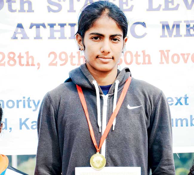 Revati Tevar with her trophies at the YMCA meet recently