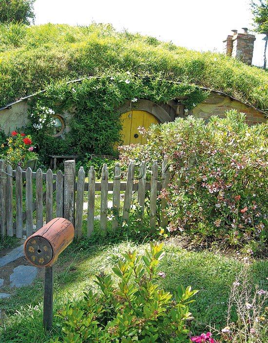 44 Hobbit holes were created with untreated timber, ply and polystrene