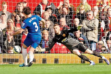 EPL: Manchester United saved by David's goliath effort