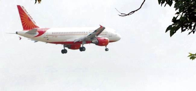 The aircraft managed to land safely at Mumbai around 12.30 pm. Passengers were shifted to another Air India flight which took off an hour later. File pic for representation
