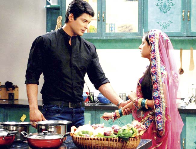 Siddharth Shukla in one of the episodes of Balika Vadhu. File pic