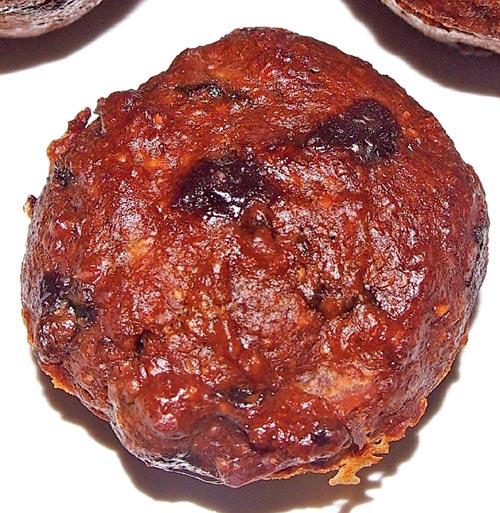 Chocolatey Walnut-Date Muffins