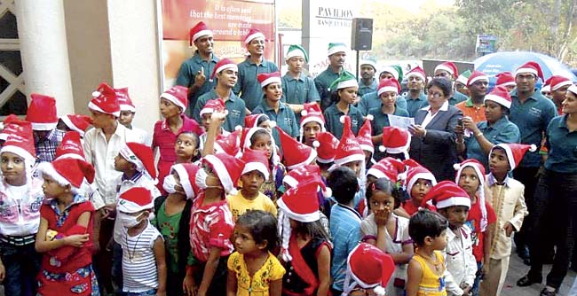 Last year more than 100 children attended the Christmas party
