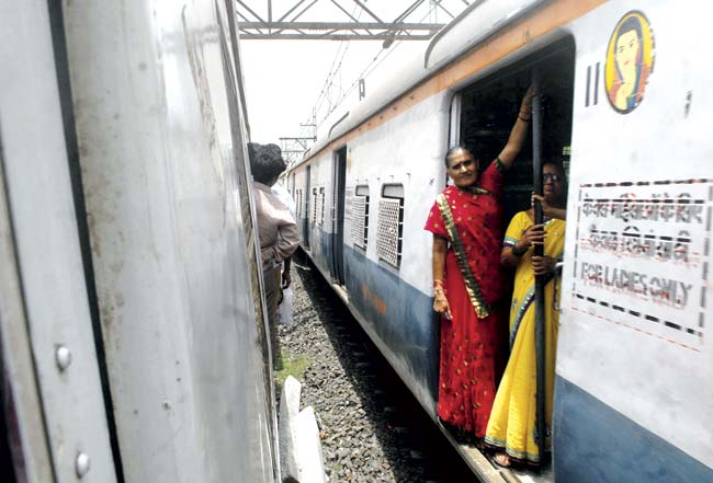 Even the ladies compartments are crowded at peak hours, sometimes more than the general
