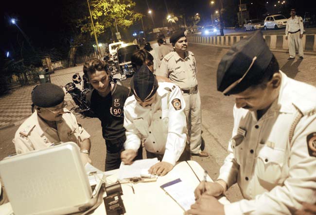 Cops began their intensified crackdown on drink driving in June 2007. File pic for representation