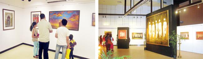 The Jehangir Art Gallery is a kid-friendly space to understand art and interact with the artist as well