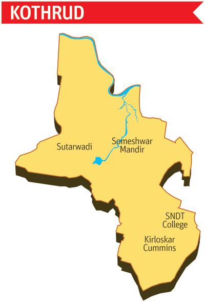 Kothrud map