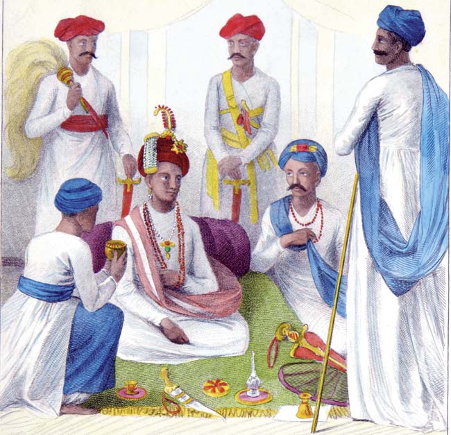 The Mahratha Peshwa and his ministers at Poonah; 1834