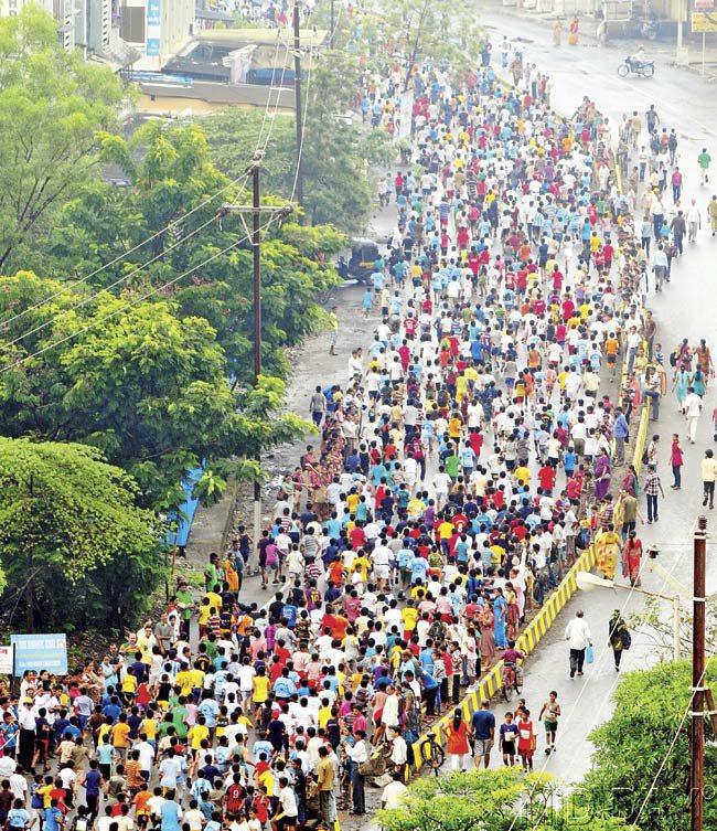 An earlier edition of the marathon. Pic/Nimesh Dave