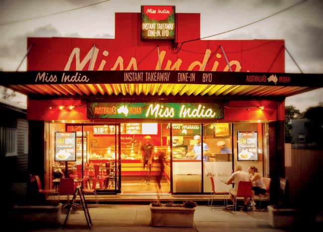 The Miss India restaurant in Brisbane, Australia