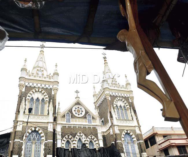 Bandra’s iconic Mount Mary’s Church. Pic/Sayed Sameer Abedi