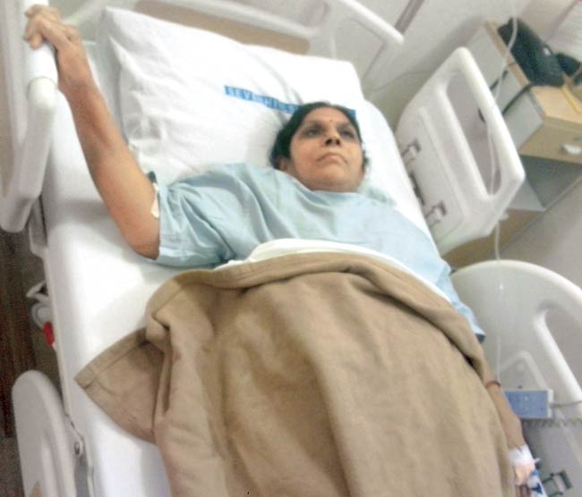 Nirmalaben Makwana sustained injuries to her shoulder and stomach when the aircraft experienced sudden turbulence before landing