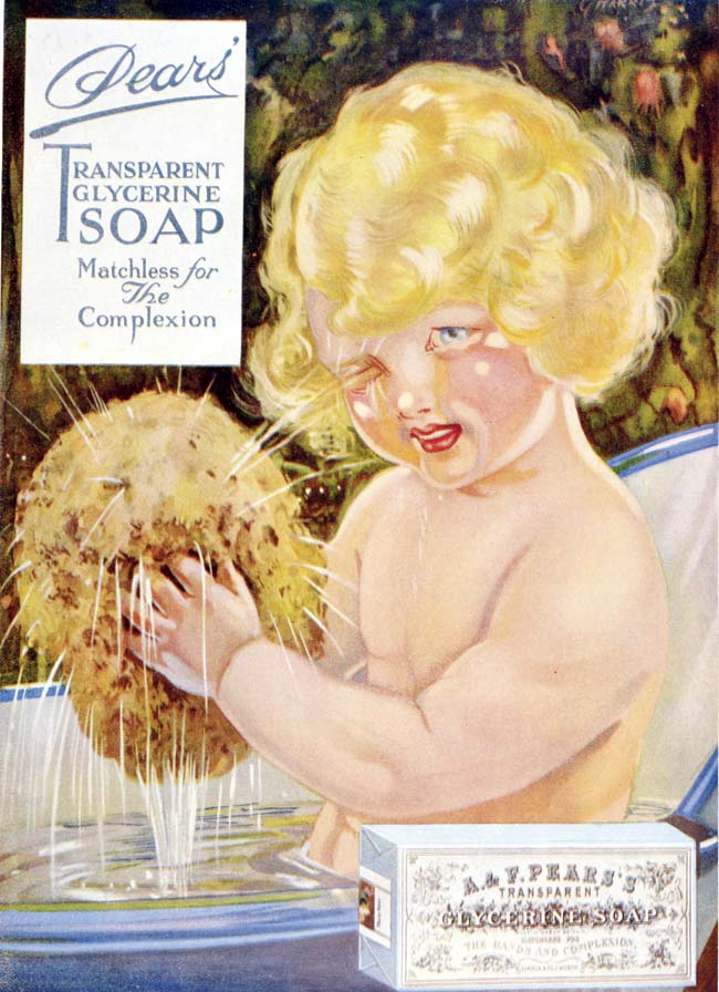 Pears (soap) was one of the first international products to start advertising in the print media. They published ads using popular artists and art styles; 1926