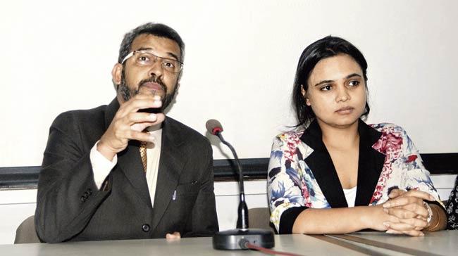 Dr Hozefa Bhinderwala (l) and Priyanka Kartari of The Thought Co. Pic/Bipin Kokate