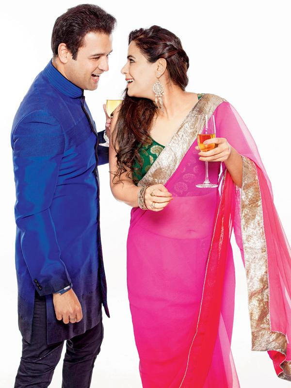Rohit Roy and Mona Singh 