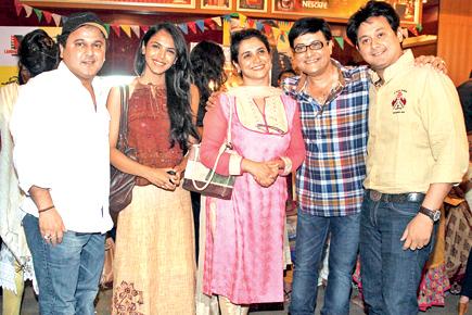 Celebs at a premiere of Marathi film 'Sangto Aika...'