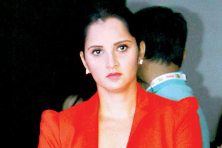 Spotted: Tennis champion Sania Mirza at a cell phone launch event