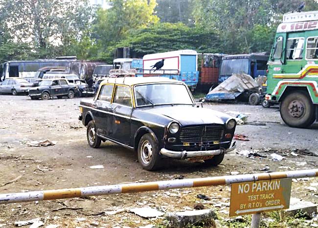 Currently, the Tardeo RTO conducts driving tests on an open ground that is uneven and crowded with old and abandoned vehicles, or taxis and buses that have been parked haphazardly. But soon it will be the first in the state to have a concretised driving test track. File pic